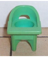 Vintage 80&#39;s Fisher Price Little People Blue High Chair FPLP - $184.30 MXN