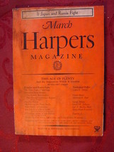 Harper&#39;s March 1934 Stuart Chase Susan Ertz Paul Green Lowry Charles Wimberly - £6.83 GBP