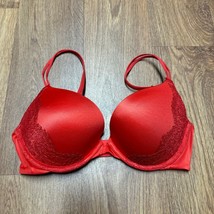 Victorias Secret Red Lace Very Sexy Push Up Bra Underwire 32D Multi-Way ... - $29.70