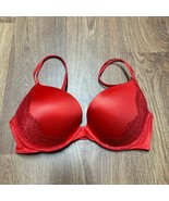 Victorias Secret Red Lace Very Sexy Push Up Bra Underwire 32D Multi-Way ... - £23.73 GBP