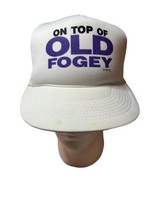 Vintage Trucker Hat Grandpa Dad Gag Gift Adult Humor Old Fogey mesh snap... - $28.04