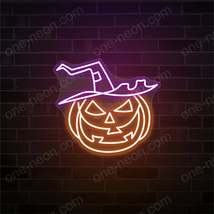 Witch Pumpkin - Halloween | LED Neon Sign - £111.90 GBP+