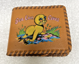 Vintage 1960-70s Sea Lion Caves Oregon Souvenir Children&#39;s Wallet Good S... - $12.38