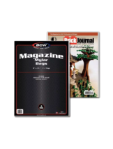 1 pack of 25 BCW 9&quot; x 11 ½&quot; + 1 ½&quot; Flap 4-mil Mylar Magazine Bags - £31.07 GBP