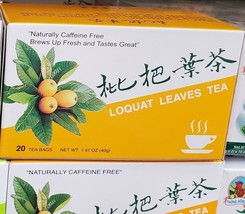 2 Pack Loquat Leaves Tea Caffeine Free 20 Tea Bags - £20.70 GBP