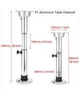 Aluminum Adjustable Table Pedestal Leg Base Mount 555-705mm,21.9-27.8 In... - $4,093.49 MXN