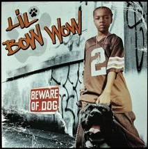 LIL BOW WOW &quot;BEWARE OF DOG&quot; 2000 PROMO POSTER/FLAT 2-SIDED 12X12 ~RARE~ ... - £14.38 GBP