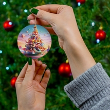 Christmas Tree Ceramic Ornament, Christmas Gift For Family, Holiday Tree... - £6.38 GBP