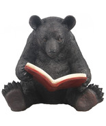Black Bear Reading Cottage Lodge Decor Display Wildlife Garden Statue - £142.47 GBP