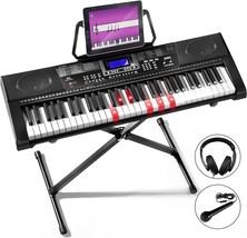 Mustar 61 Key Electric Piano Keyboard For Beginners, Learning Keyboard Piano - £128.68 GBP