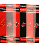 *Louisville Cardinals 13-by-56 inch Cardinal Red and Black Ladies Scarf NEW - $144.69 MXN