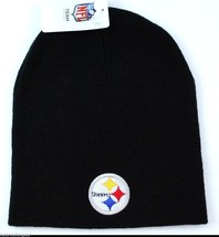 Pittsburgh Steelers NFL Team Apparel Cuffless Knit Team Logo Winter Hat/Beanie - £12.87 GBP