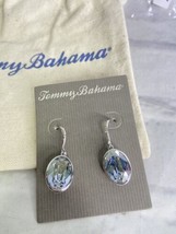Tommy Bahama Swarovski Glacier Gray Oval Stone Drop Earrings Lightweight - £33.24 GBP