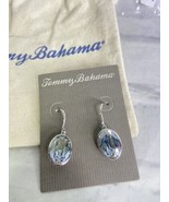 Tommy Bahama Swarovski Glacier Gray Oval Stone Drop Earrings Lightweight - £32.85 GBP