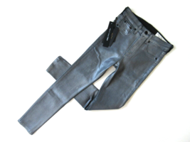 NWT rag &amp; bone /JEAN High Rise Ankle Skinny in Gunmetal Coated Stretch Jeans 25 - $72.00