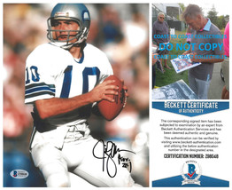 Jim Zorn signed Seattle Seahawks football 8x10 photo Beckett COA proof, ... - $108.89