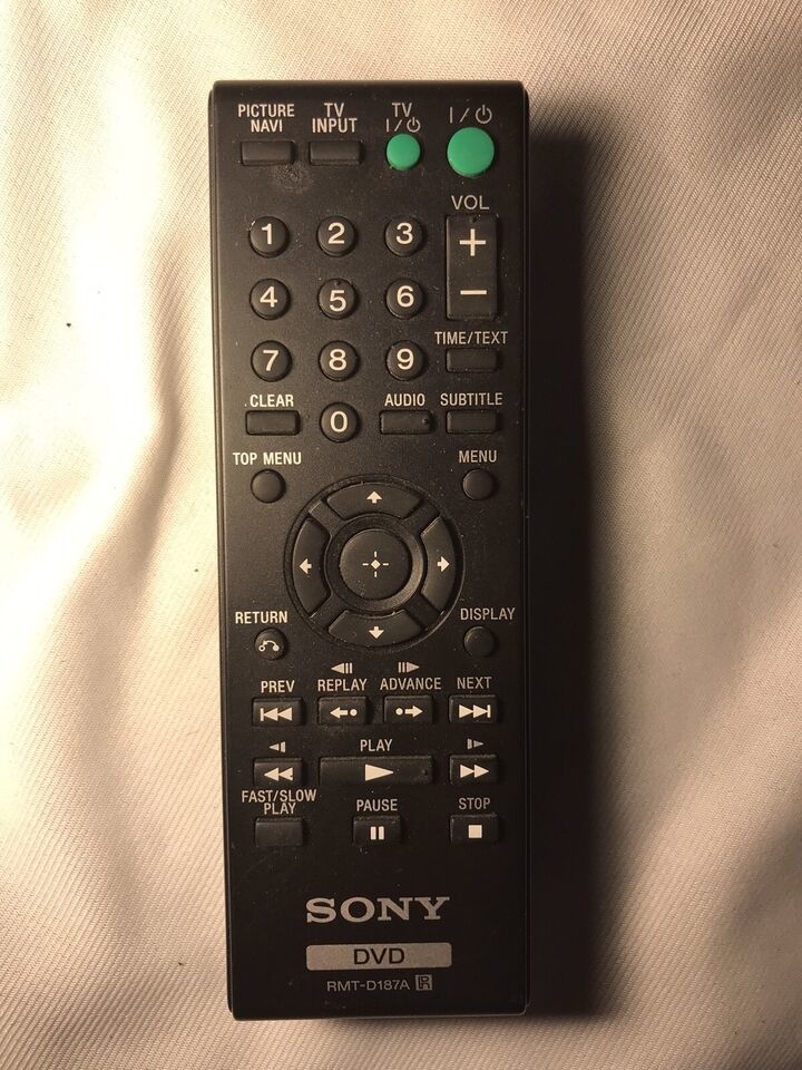 Sony DVD Remote RMT-d187a Tested/Works - $9.99