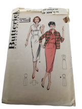 Butterick Sewing Pattern 8492 Sheath Dress and Jacket Vintage 1950s Uncut 16 - £9.61 GBP
