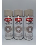 3 Krylon Stone Coarse Texture Finish Spray Paint White Onyx 18213 (3) 12... - $99.91