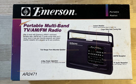 Emerson Portable Multi-Band Am/FM Radio AR2471 Read Description - $12.59