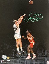 Larry Bird Signed 16x20 Boston Celtics vs Dominique Wilkins Photo Bird+JSA ITP - £152.79 GBP