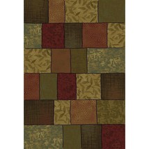 Oriental Weavers Hudson 030C1 8x11  Rectangle - Green/ Red-Polypropylene - £466.11 GBP