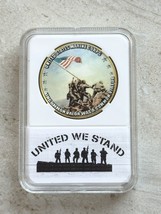 U S Marines Iwo Jima Challenge Coin With Beautiful Case - £11.18 GBP