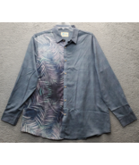 Hawaiian Shirts Men&#39;s 2XL Multi Tropical Print Long Sleeve Collared Butt... - $33.31 CAD