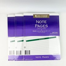 3 Packs Vintage 1995 Day-Timer Folio Loose-Leaf 8½X11” Note Pages Lined ... - £23.97 GBP