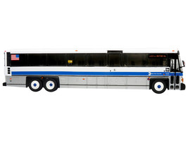 MCI D4500CT Express Coach Bus &quot;MTA New York City Transit&quot; White with Blue Stripe - £73.64 GBP