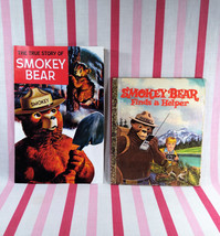 60&#39;s True Story of Smokey Bear Comic Book &amp; 70&#39;s Smokey Bear Helper Golden Book - £12.49 GBP