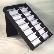 VERTICAL PORTABLE SUNGLASS COVERED 16 PC DISPLAY TRAY - £19.02 GBP