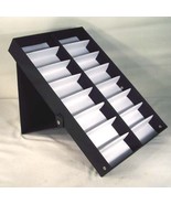 VERTICAL PORTABLE SUNGLASS COVERED 16 PC DISPLAY TRAY - £17.86 GBP