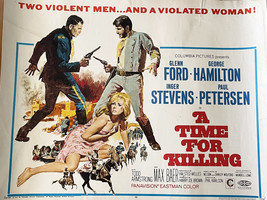 A Time for Killing 1967 vintage movie poster - £78.56 GBP