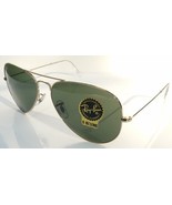 Rayban Aviator 3025 L0205 Gold / G-15 Sunglasses Made in Italy 58mm - £118.77 GBP
