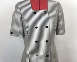 Vintage 80s Sasson Striped Silk Blouse Top Shirt Sz 8 Medium Striped Sai... - £46.57 GBP