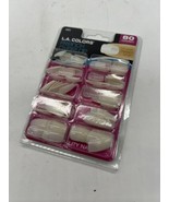 LA Colors 80 Press On Nails French Oval Medium Length Full  COMBINESHIP - $143.42 MXN