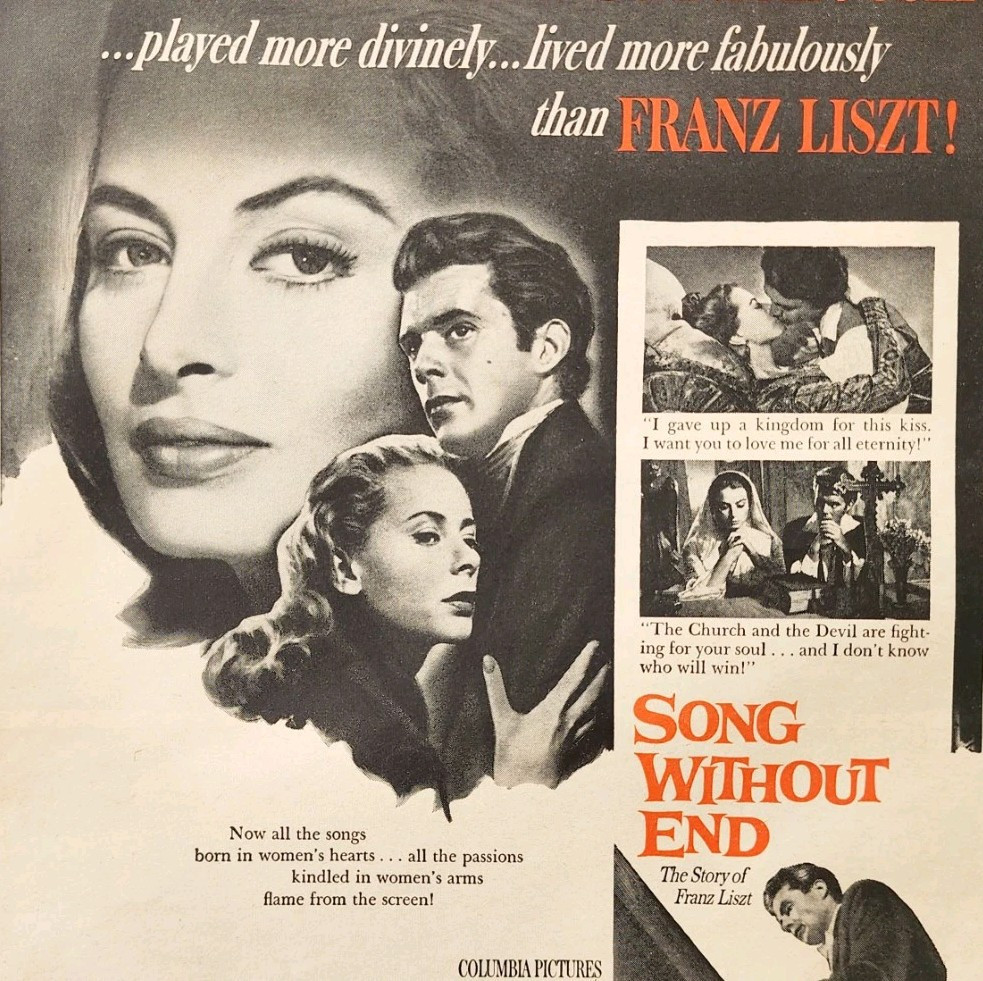 1960 Song Without End Franz Liszt Movie Film Advertisement Dirk Bogarde ... - $29.99