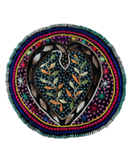 Shipibo Hand Embroidered Round Patch | Ayahuasca Snake | 10.5&quot; (27 cm) D... - €24,75 EUR