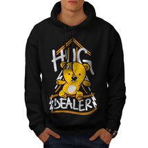 Wellcoda Hug Dealer Bear Funny Mens Hoodie,  Casual Hooded Sweatshirt - £25.79 GBP+