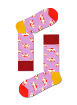 Happy Socks Rosa Coche Unisex Algodón Premium Calcetines 1 Par Talla 7-11 - £18.24 GBP