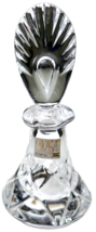 Vintage Mikasa Slovenia Round Perfume Bottle Cut Glass Crystal Bottle w/ Stopper - £17.57 GBP