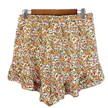 Wild Fable Womens M Floral Boho Shorts Flounce Hem Multicolor Pull On Wi... - £13.10 GBP