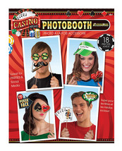 Casino Photo Booth Prop Kit - Set Of 18 Pc - £3.01 GBP