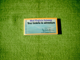 Vintage 1981-82 WV Getaway $500 Coupon Book Signed/Stamped Jay Rockefeller IV - £23.98 GBP