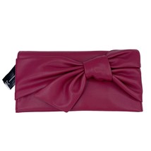 Inc Bowah Clutch Handbag Fuchsia Chain Bow Y2K New - £19.91 GBP