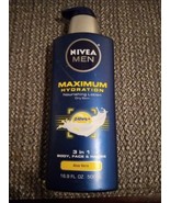 Nivea Maximum Hydration, 3-in-1 Nourishing Lotion, Aloe Vera, 16.9 oz (C... - $12.19