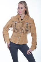 Scully Suede Jacket Old Rust Fringe Beaded Western Cowgirl Size XL New W... - £164.36 GBP