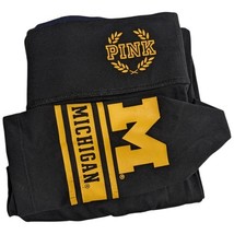 Michigan College Leggings Victorias Secret Pink Yoga Pants Black Size Sm... - $28.61