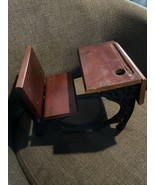 Cast Iron and Wood School Desk for 18” Dolls Or Bears Decent Shape - €26,91 EUR
